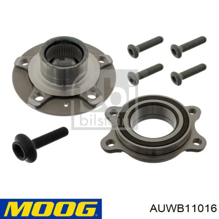 Комплект підшипник маточини передньої Moog AUWB11016 ціна, від 49.99 USD