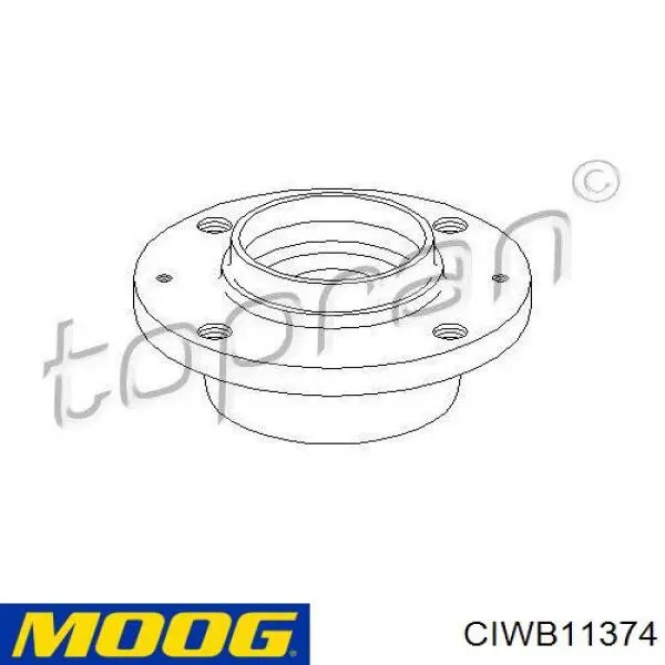 Купити CIWB11374 Moog Підшипник ступиці колеса