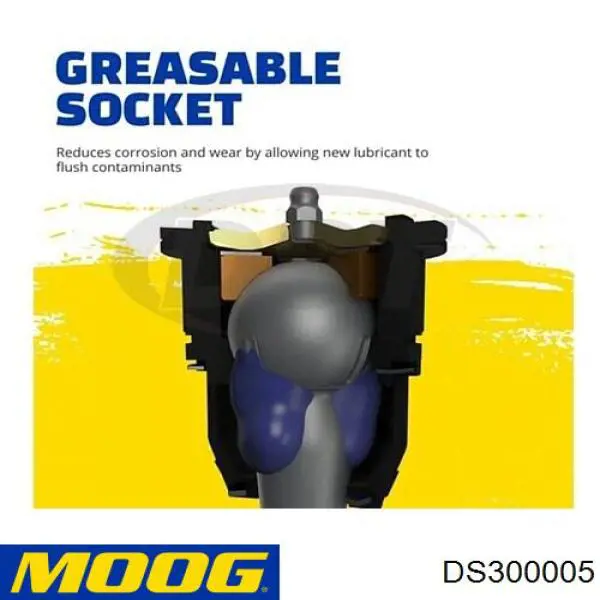 Тяга рульова в зборі, права DS300005 Moog