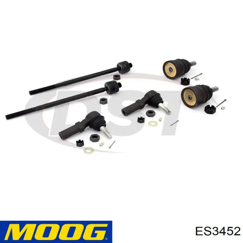 Наконечник рульовий Moog ES3452 ціна, від 43.51 USD