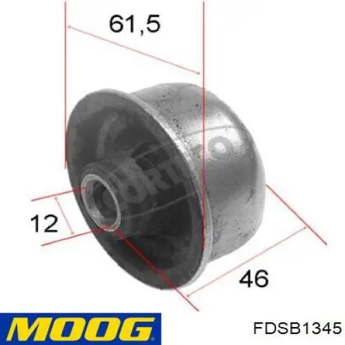 Сайлентблок нижнього важеля передньої підвіски Moog FDSB1345 ціна, від 3.52 USD