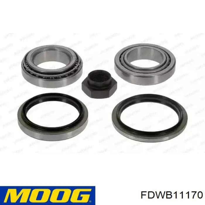 Комплект підшипник маточини передньої Moog FDWB11170 ціна, від 12.92 USD