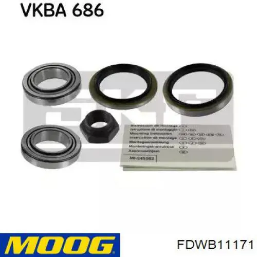 Підшипник ступиці FDWB11171 Moog
