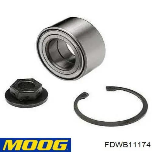 Комплект підшипник маточини передньої Moog FDWB11174 ціна, від 15.33 USD