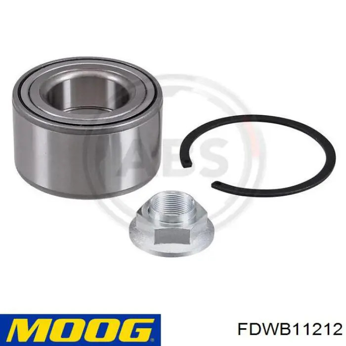 Комплект підшипник маточини передньої Moog FDWB11212 ціна, від 47.59 USD