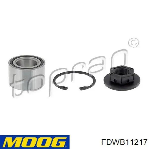 Підшипник маточини задньої Moog FDWB11217 ціна, від 16.49 USD