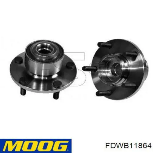 Маточина колеса передня Moog FDWB11864 ціна, від 48.15 USD
