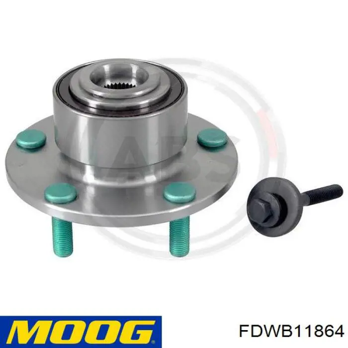 Маточина колеса передня Moog FDWB11864 ціна, від 48.15 USD