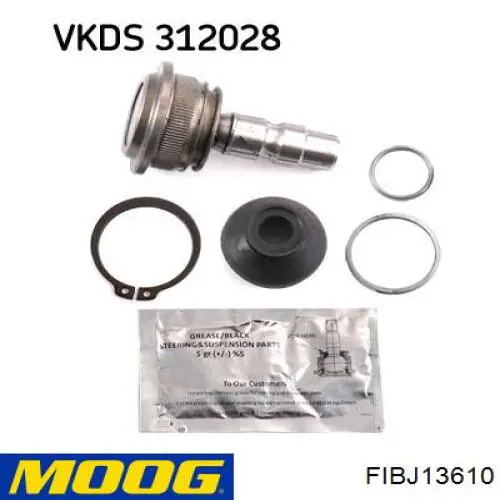 Кульова опора, нижня Moog FIBJ13610 ціна, від 11.78 USD