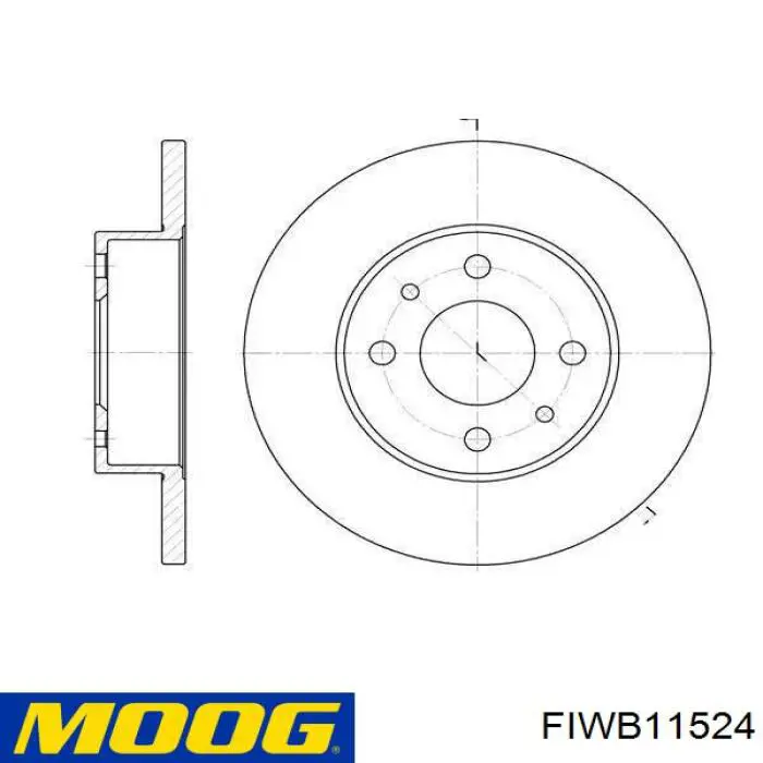 Підшипник маточини Moog FIWB11524
