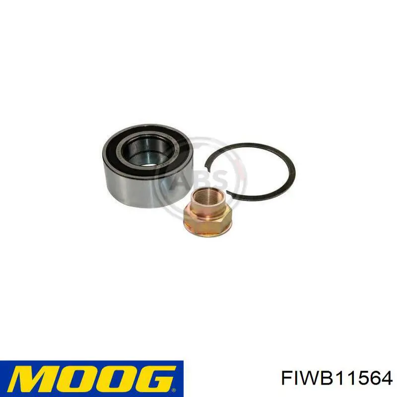 Комплект підшипник маточини передньої Moog FIWB11564 ціна, від 16.93 USD