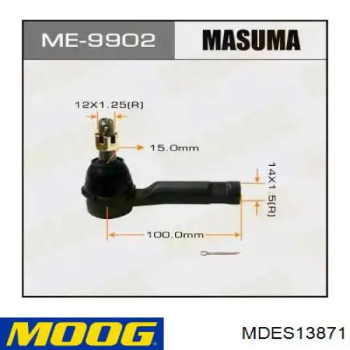 Наконечник рульовий Moog MDES13871 ціна, від 15.93 USD