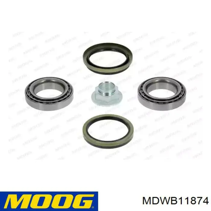 Купити MDWB11874 Moog Підшипник ступиці передньої