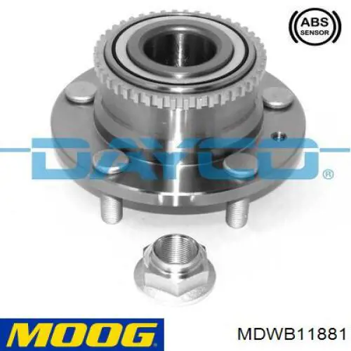 Маточини задніх коліс Moog MDWB11881 ціна, від 44.19 USD
