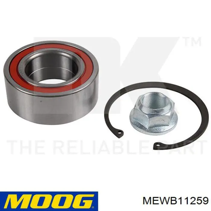 Підшипник маточини передньої/задньої Moog MEWB11259 ціна, від 16.77 USD