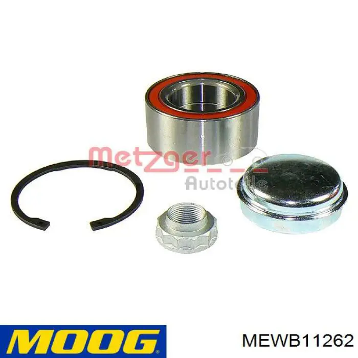Комплект підшипник маточини передньої Moog MEWB11262 ціна, від 19.19 USD