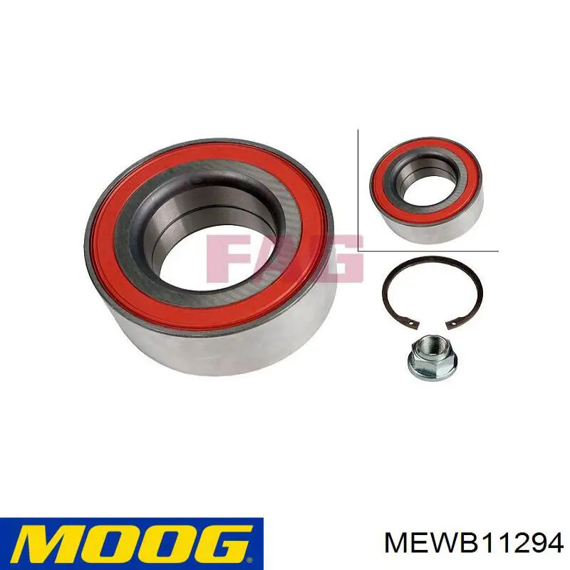 Задній підшипник Moog MEWB11294