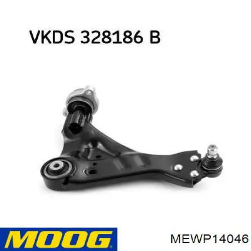 Важіль передньої підвіски нижній, правий Moog MEWP14046 ціна, від 102.50 USD