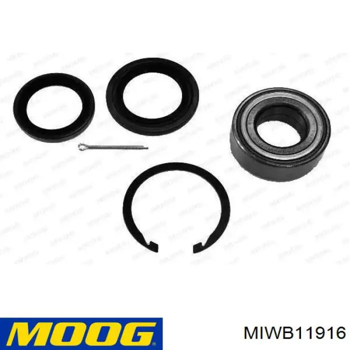 Комплект підшипник маточини передньої Moog MIWB11916 ціна, від 18.62 USD