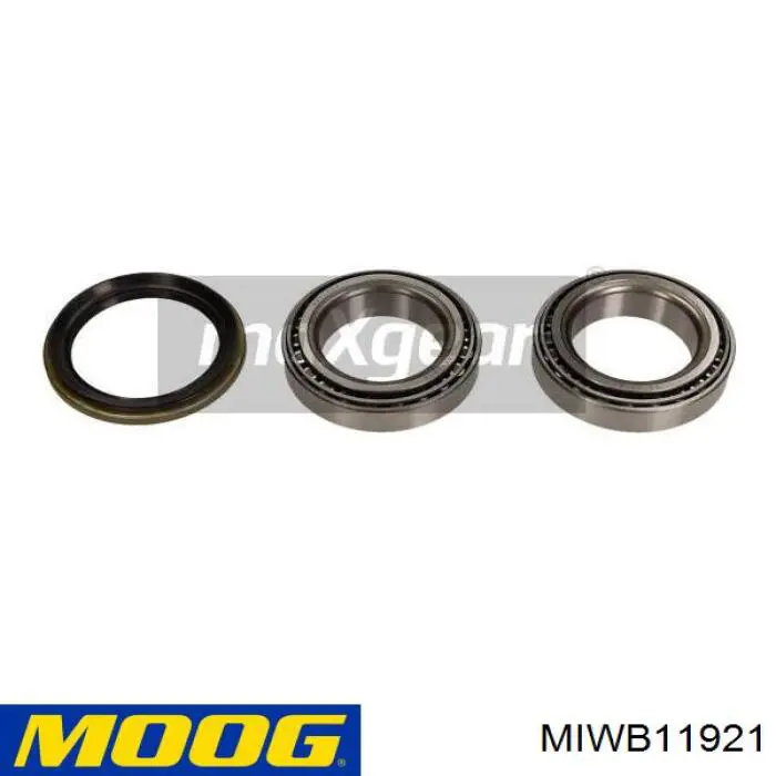Комплект підшипник маточини передньої Moog MIWB11921 ціна, від 18.37 USD
