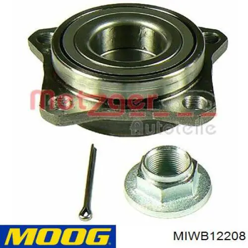 Комплект підшипник маточини передньої Moog MIWB12208 ціна, від 30.45 USD