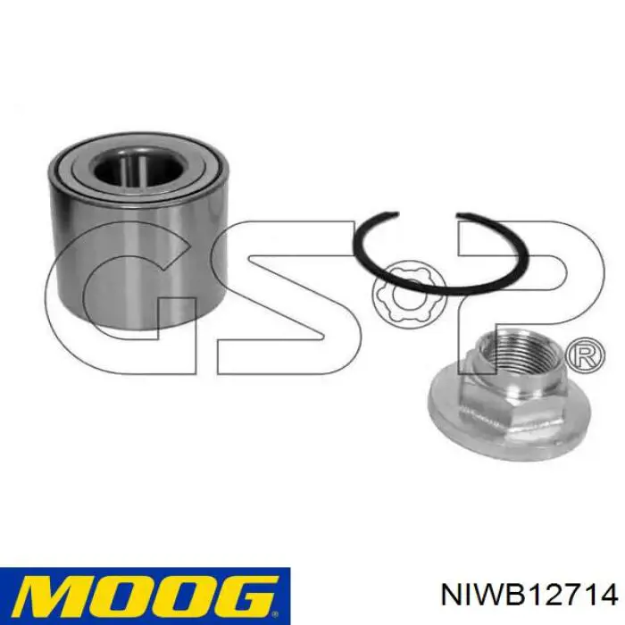 Купити NIWB12714 Moog Підшипник ступиці передньої