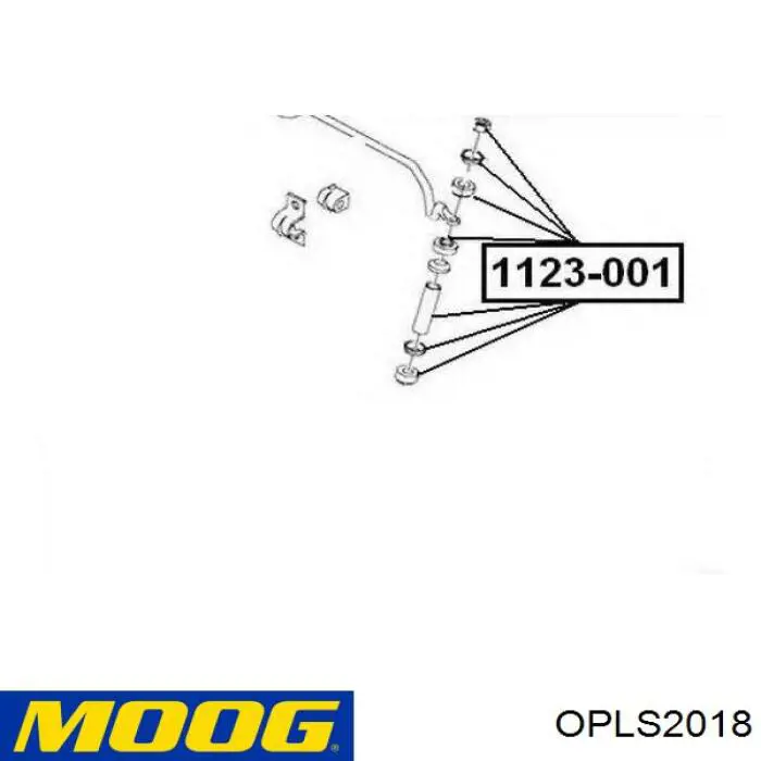 Стійка переднього стабілізатора Moog OPLS2018