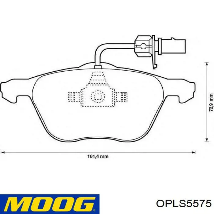 Стійка стабілізатора переднього OPLS5575 Moog
