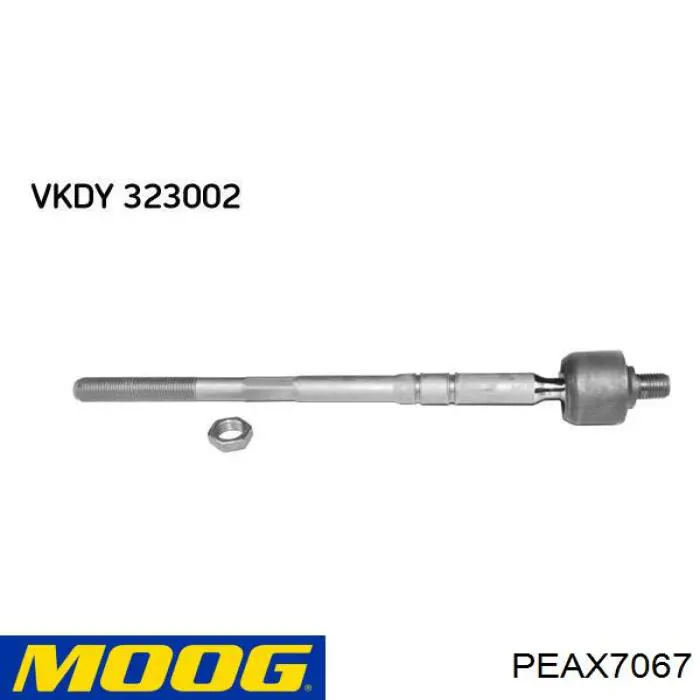 Тяга рульова поперечна Moog PEAX7067 ціна, від 13.79 USD