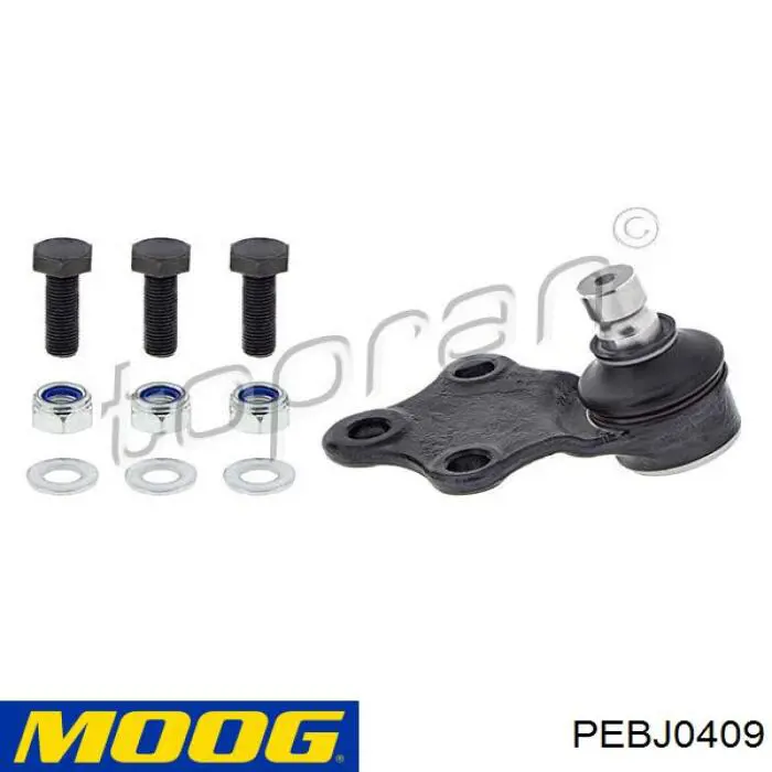 Кульова опора, нижня Moog PEBJ0409 ціна, від 10.64 USD