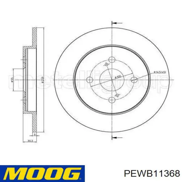 Комплект підшипник маточини передньої Moog PEWB11368 ціна, від 22.51 USD