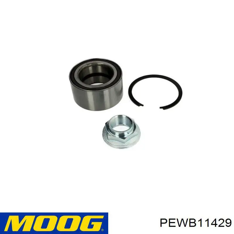 Комплект підшипник маточини передньої Moog PEWB11429 ціна, від 42.38 USD