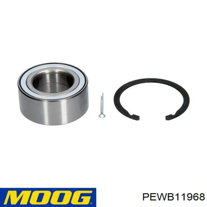 Комплект підшипник маточини передньої Moog PEWB11968 ціна, від 31.13 USD