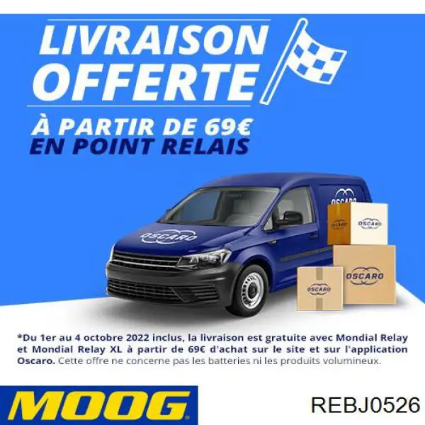 Кульова опора, верхня Moog REBJ0526 ціна, від 4.75 USD