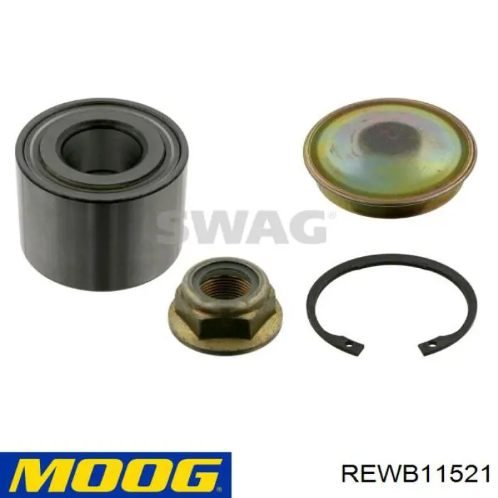 Підшипник маточини задньої Moog REWB11521 ціна, від 19.10 USD