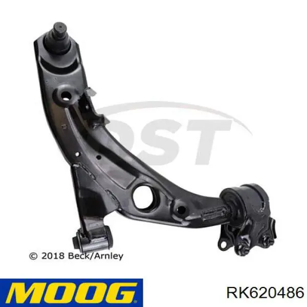 Важіль передньої підвіски нижній, правий Moog RK620486 ціна, від 70.90 USD