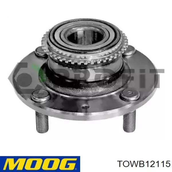 Комплект підшипник маточини передньої Moog TOWB12115 ціна, від 25.37 USD