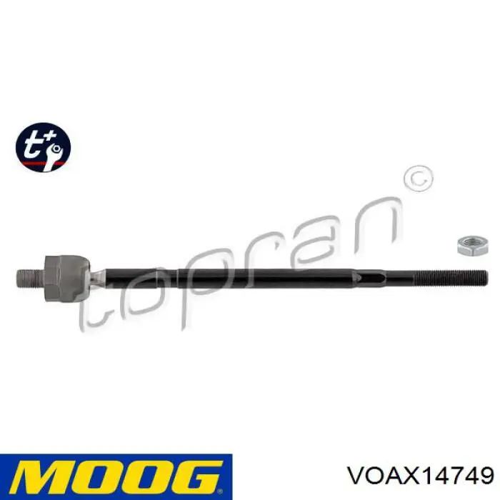 Тяга рульова поперечна Moog VOAX14749 ціна, від 15.65 USD