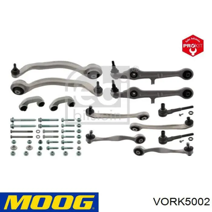 Комплект передніх важелів Moog VORK5002 ціна, від 424.45 USD