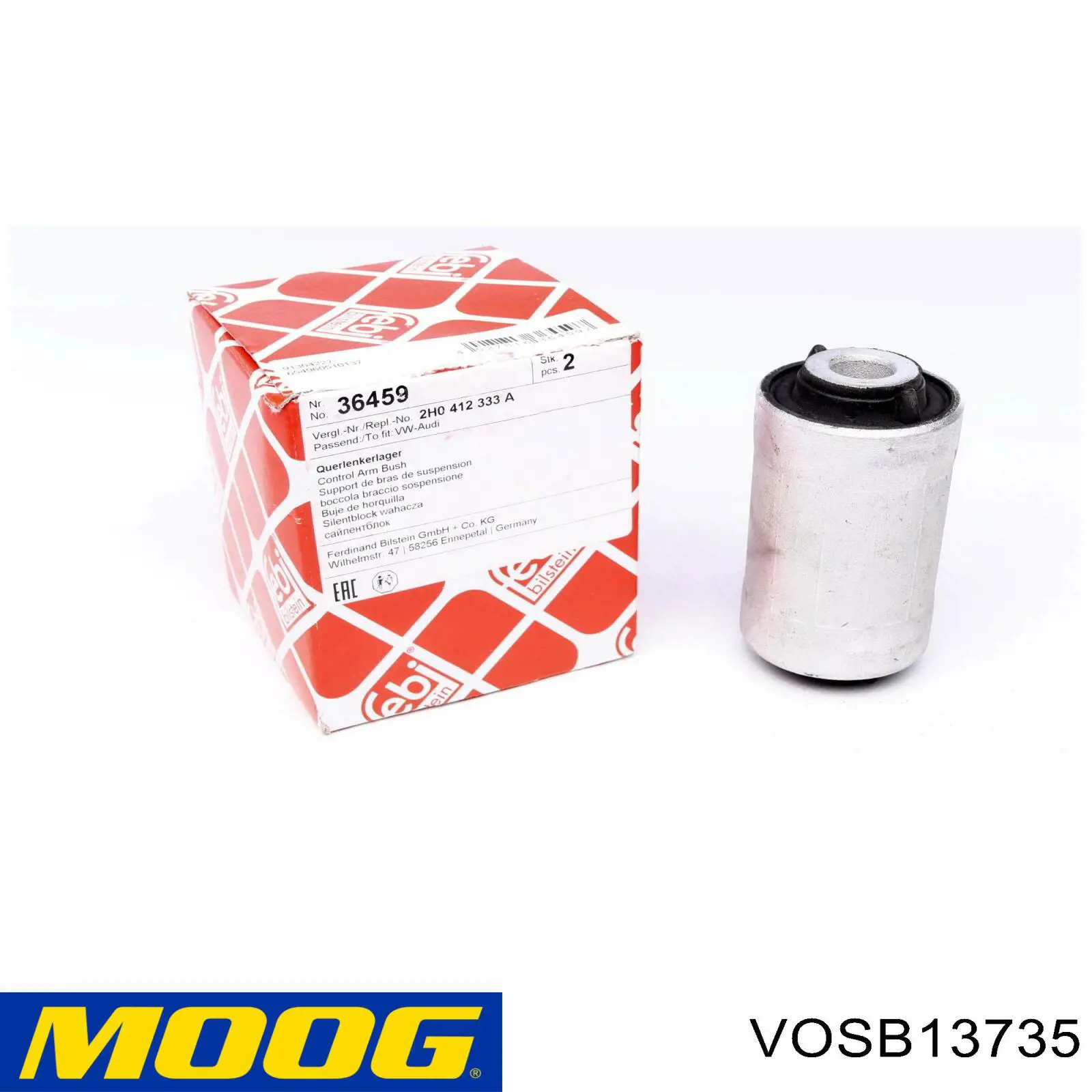 Купити VOSB13735 Moog Сайлентблок передньої підвіски