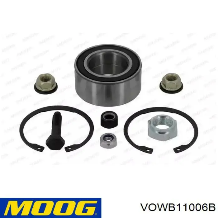 Комплект підшипник маточини передньої Moog VOWB11006B ціна, від 14.94 USD