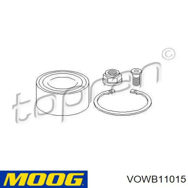 Купити VOWB11015 Moog Підшипник задньої ступиці