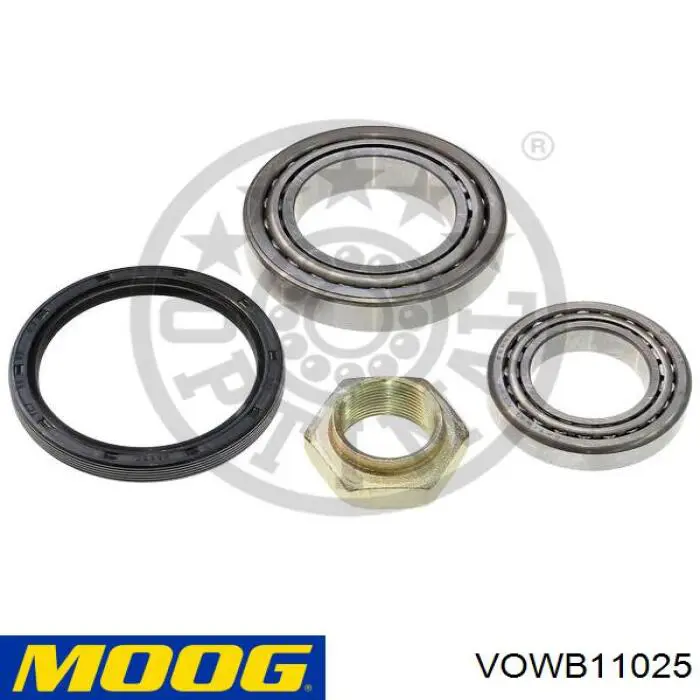 Комплект підшипник маточини передньої Moog VOWB11025 ціна, від 13.32 USD