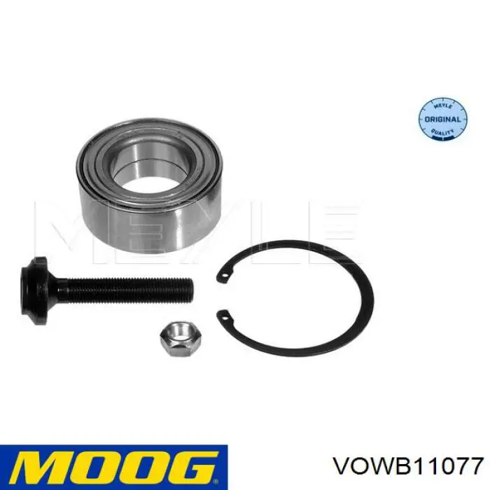 Комплект підшипник маточини передньої Moog VOWB11077 ціна, від 19.44 USD