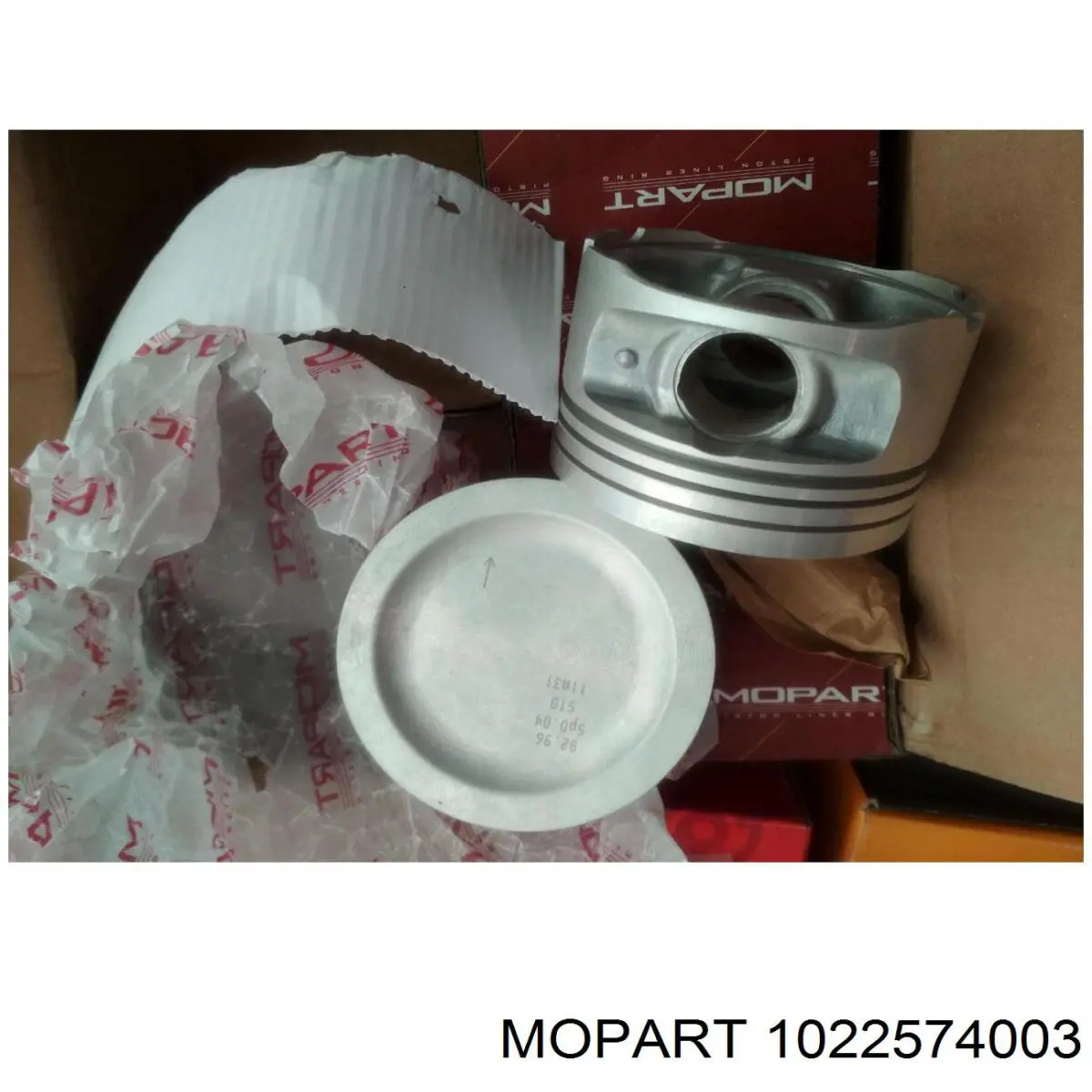 1022574003 Mopart поршень в комплекті на 1 циліндр, 2-й ремонт (+0,50)