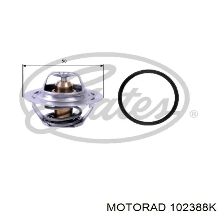 Купити 102388K Motorad Термостат в корпусі