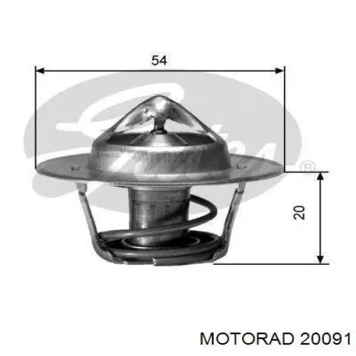 Купити 20091 Motorad Термостат в корпусі