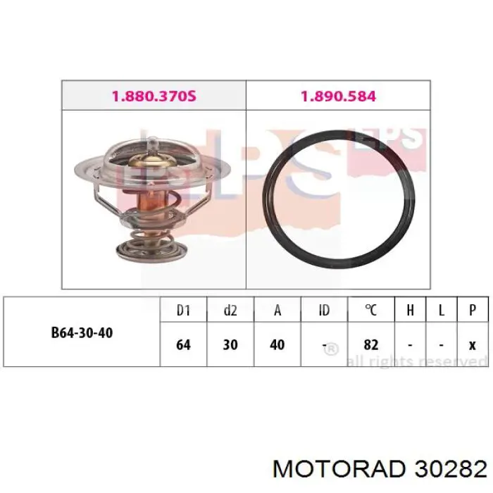 30282 Motorad Авто термостат