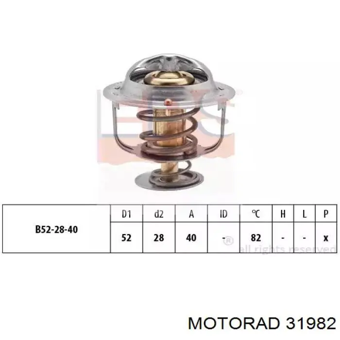 Термостат 31982 Motorad