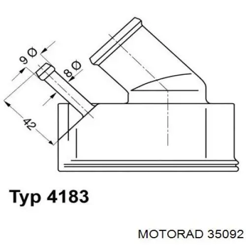 Автомобільний термостат Motorad 35092 ціна, від 13.94 USD